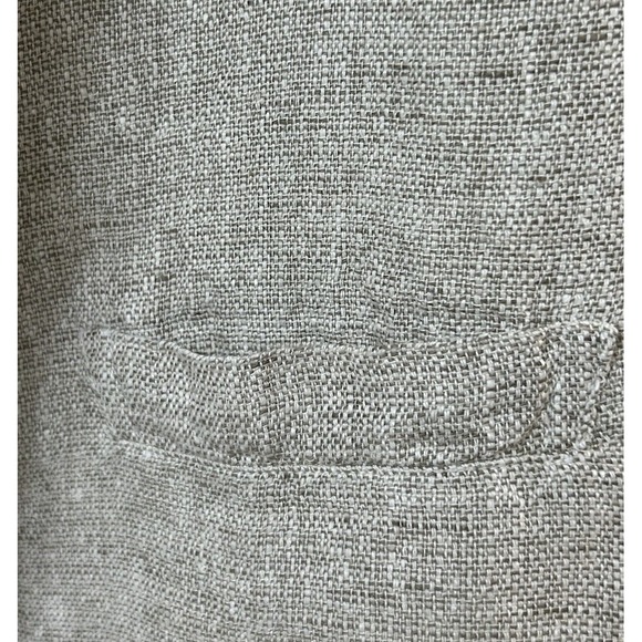 CP SHADES Wmns LG Beige/Tan/White Linen Tweed Long Sleeve 8 Button Blazer EUC - Picture 6 of 16